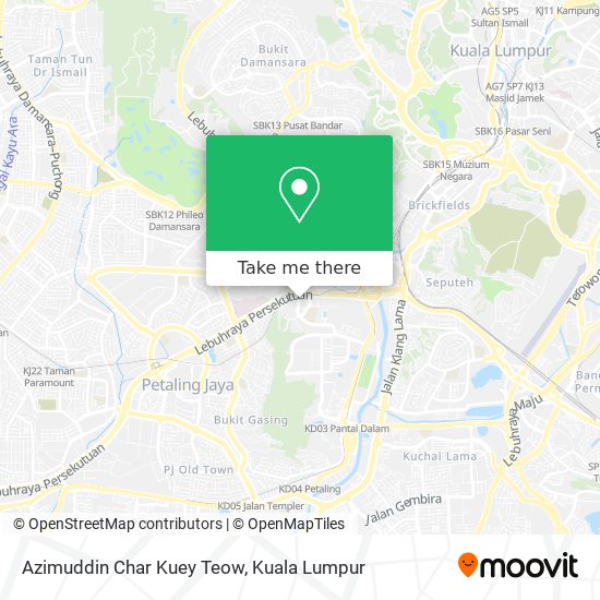 Azimuddin Char Kuey Teow map