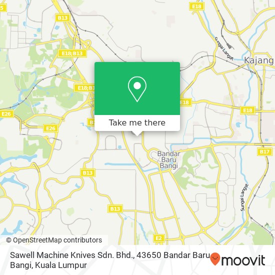 Sawell Machine Knives Sdn. Bhd., 43650 Bandar Baru Bangi map