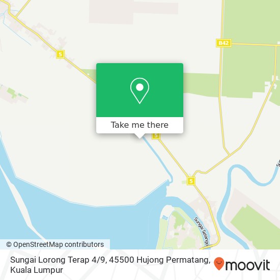 Sungai Lorong Terap 4 / 9, 45500 Hujong Permatang map