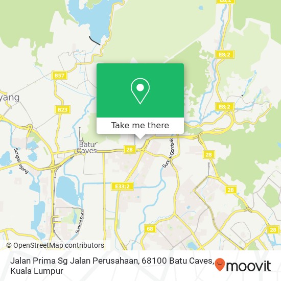 Peta Jalan Prima Sg Jalan Perusahaan, 68100 Batu Caves