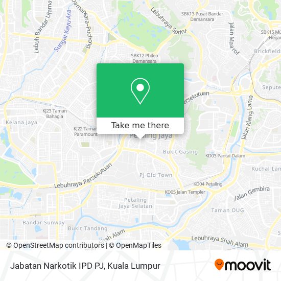 Peta Jabatan Narkotik IPD PJ