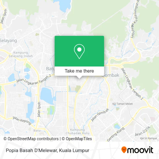 Popia Basah D'Melewar map