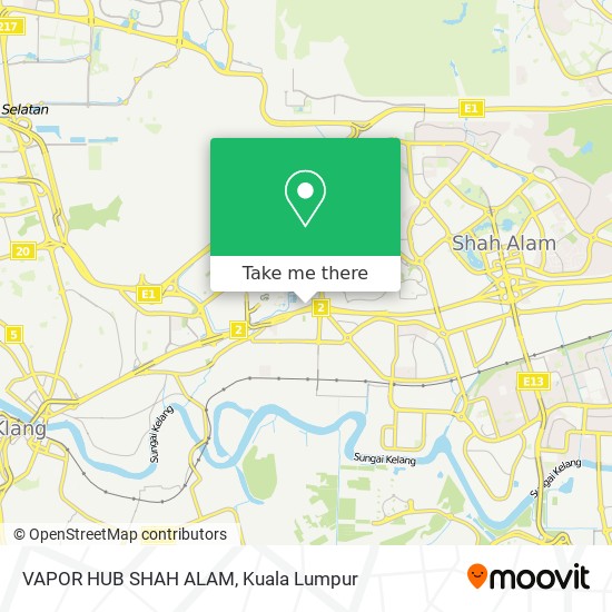 VAPOR HUB SHAH ALAM map