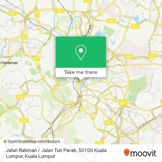 Peta Jalan Rahman / Jalan Tun Perak, 50100 Kuala Lumpur