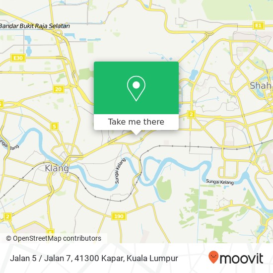 Peta Jalan 5 / Jalan 7, 41300 Kapar