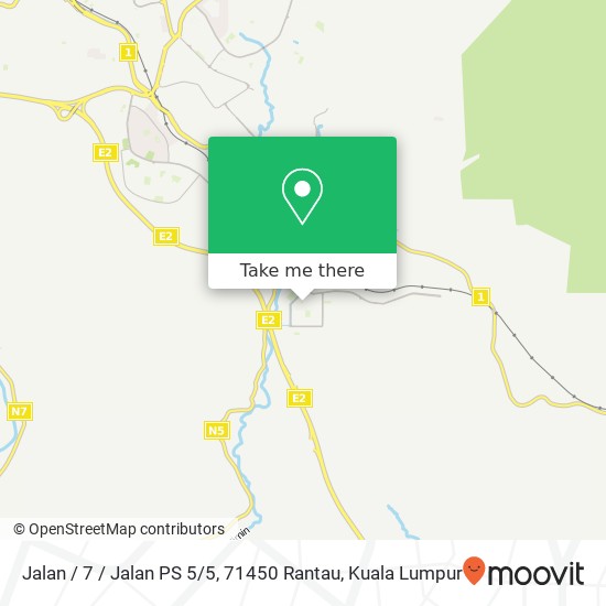 Peta Jalan / 7 / Jalan PS 5 / 5, 71450 Rantau