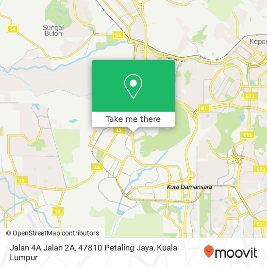 Jalan 4A Jalan 2A, 47810 Petaling Jaya map