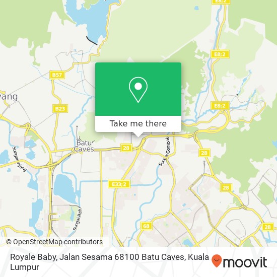 Peta Royale Baby, Jalan Sesama 68100 Batu Caves