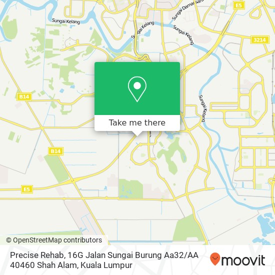 Precise Rehab, 16G Jalan Sungai Burung Aa32 / AA 40460 Shah Alam map