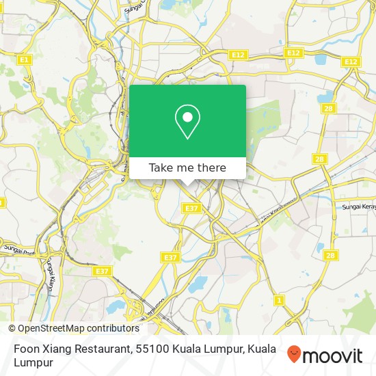 Foon Xiang Restaurant, 55100 Kuala Lumpur map