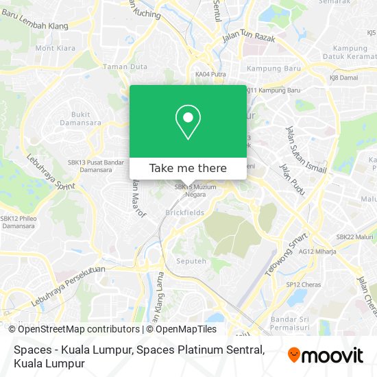 Peta Spaces - Kuala Lumpur, Spaces Platinum Sentral