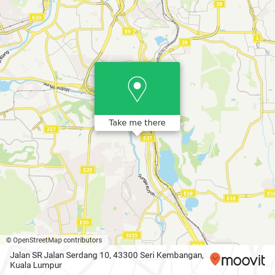 Peta Jalan SR Jalan Serdang 10, 43300 Seri Kembangan