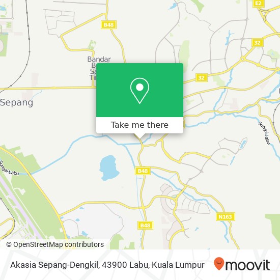 Peta Akasia Sepang-Dengkil, 43900 Labu