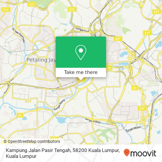 Peta Kampung Jalan Pasir Tengah, 58200 Kuala Lumpur