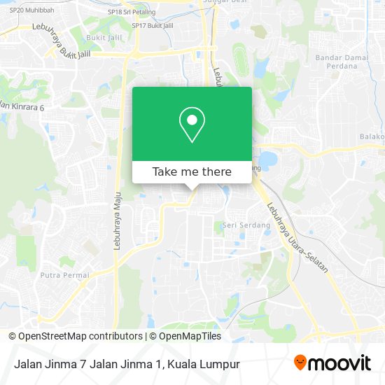 Jalan Jinma 7 Jalan Jinma 1 map