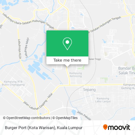 Peta Burger Port (Kota Warisan)