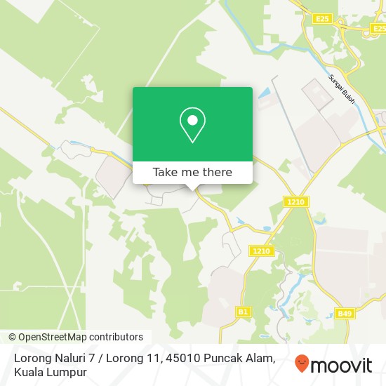 Peta Lorong Naluri 7 / Lorong 11, 45010 Puncak Alam