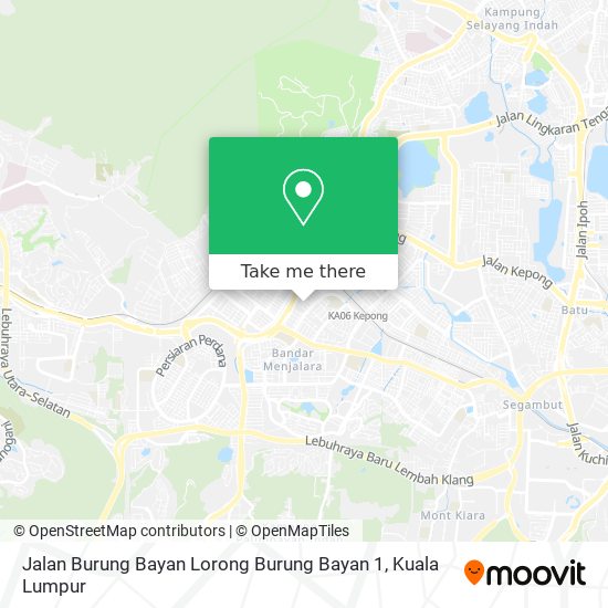 Jalan Burung Bayan Lorong Burung Bayan 1 map