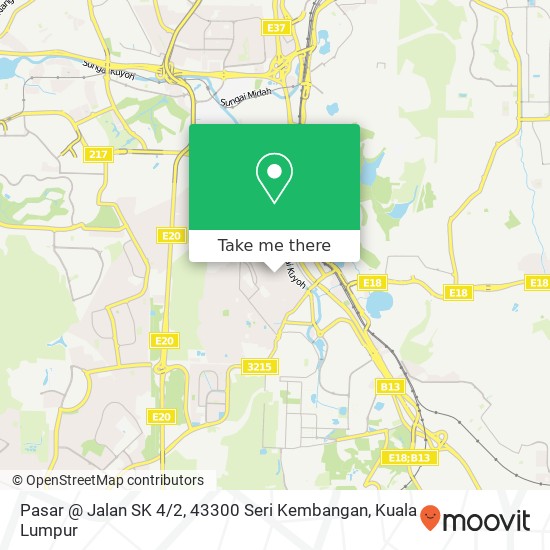 Pasar @ Jalan SK 4 / 2, 43300 Seri Kembangan map