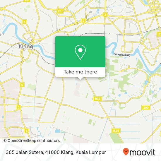 Peta 365 Jalan Sutera, 41000 Klang