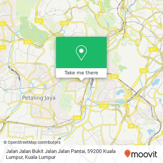 Peta Jalan Jalan Bukit Jalan Jalan Pantai, 59200 Kuala Lumpur