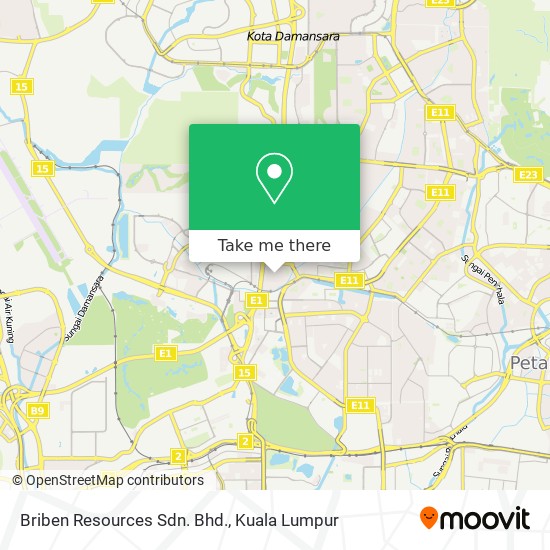 Briben Resources Sdn. Bhd. map