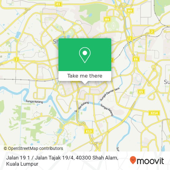 Peta Jalan 19 1 / Jalan Tajak 19 / 4, 40300 Shah Alam