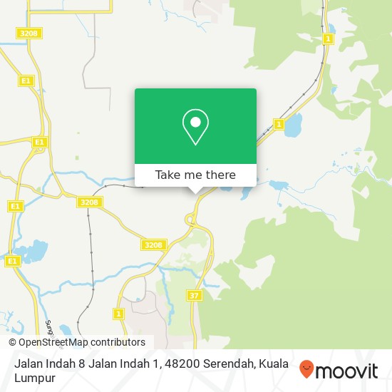 Jalan Indah 8 Jalan Indah 1, 48200 Serendah map