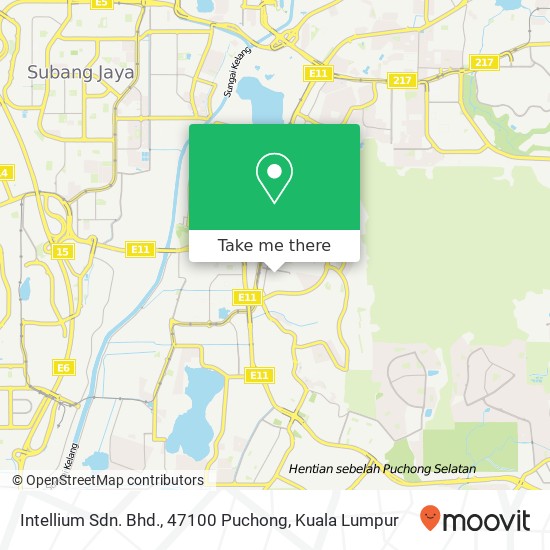 Intellium Sdn. Bhd., 47100 Puchong map