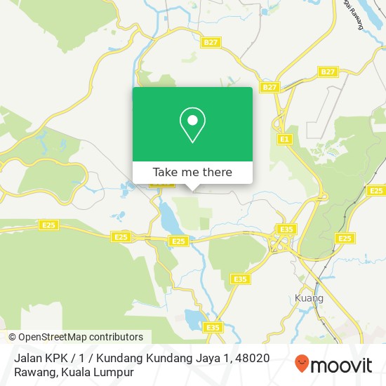 Peta Jalan KPK / 1 / Kundang Kundang Jaya 1, 48020 Rawang