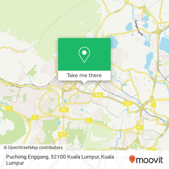 Puchong Enggang, 52100 Kuala Lumpur map