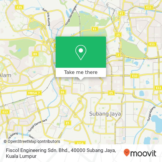 Fiscol Engineering Sdn. Bhd., 40000 Subang Jaya map