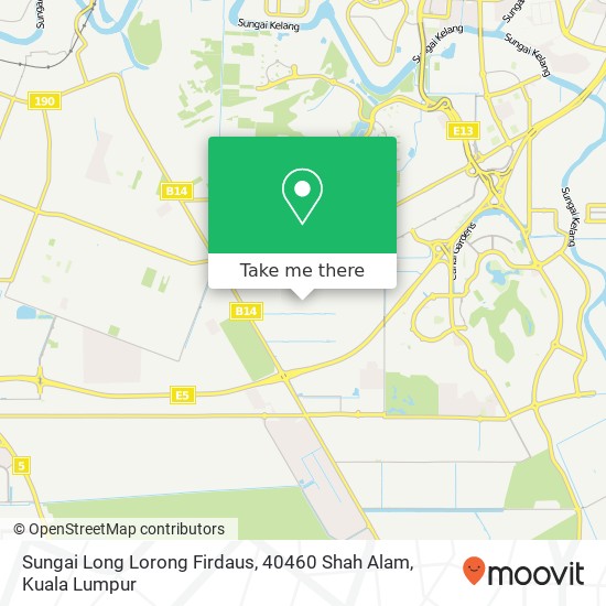 Sungai Long Lorong Firdaus, 40460 Shah Alam map