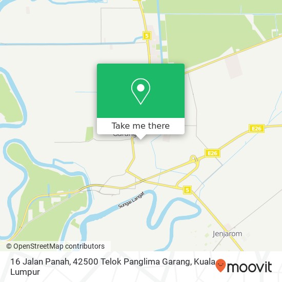 16 Jalan Panah, 42500 Telok Panglima Garang map