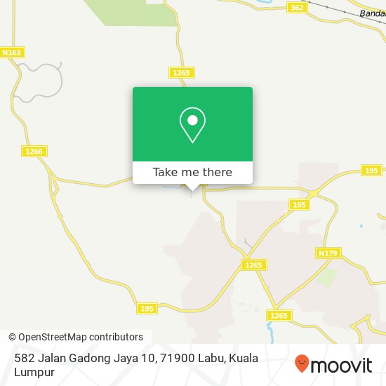 582 Jalan Gadong Jaya 10, 71900 Labu map