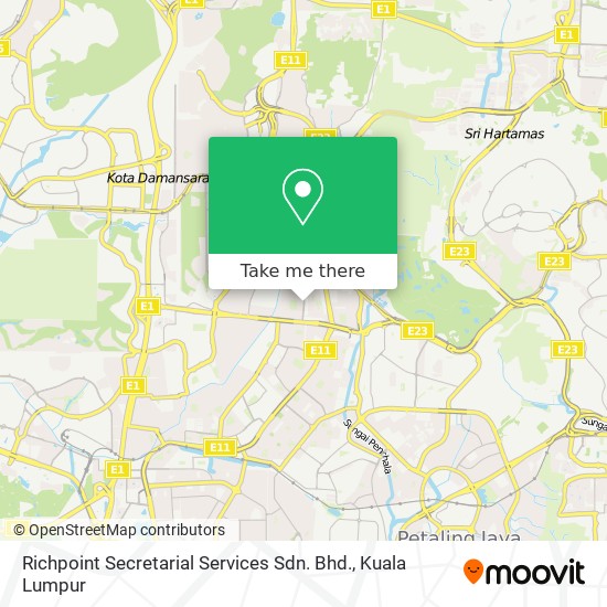 Richpoint Secretarial Services Sdn. Bhd. map