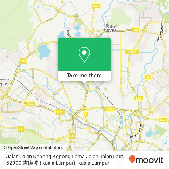 Jalan Jalan Kepong Kepong Lama Jalan Jalan Laut, 52000 吉隆坡 (Kuala Lumpur) map