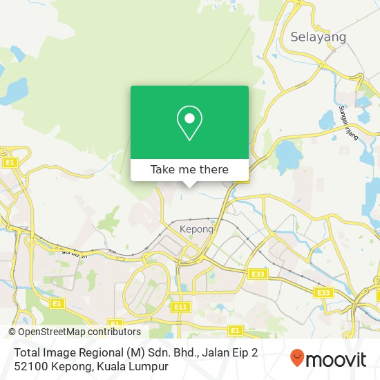 Total Image Regional (M) Sdn. Bhd., Jalan Eip 2 52100 Kepong map