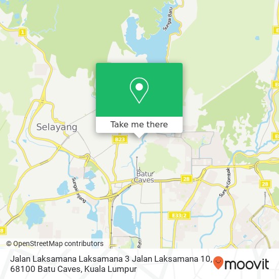 Peta Jalan Laksamana Laksamana 3 Jalan Laksamana 10, 68100 Batu Caves