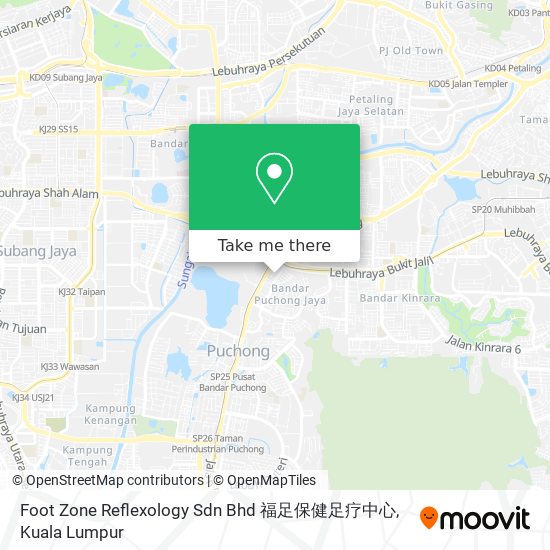 Foot Zone Reflexology Sdn Bhd 福足保健足疗中心 map