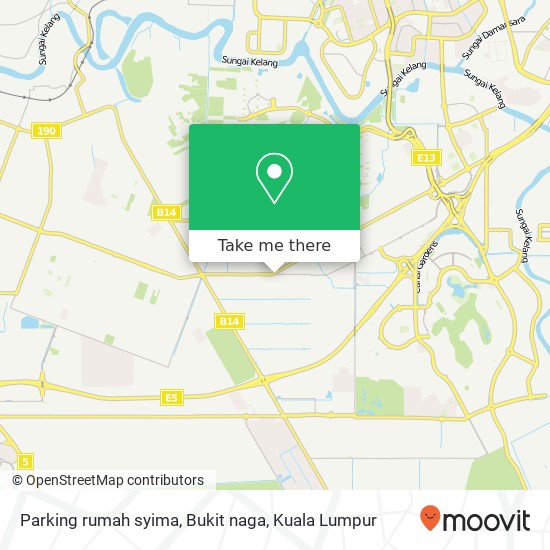 Parking rumah syima, Bukit naga map