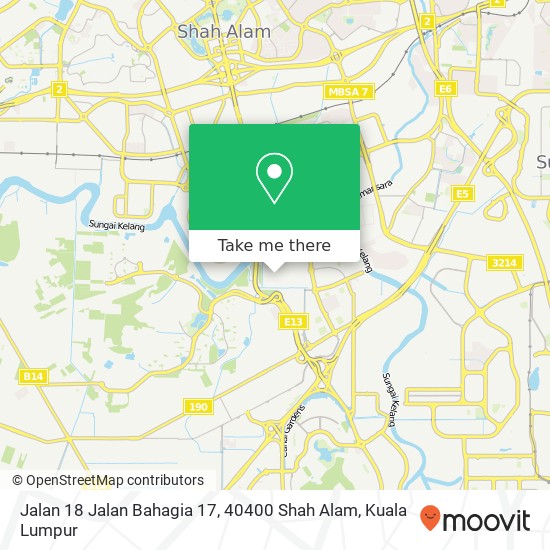 Jalan 18 Jalan Bahagia 17, 40400 Shah Alam map