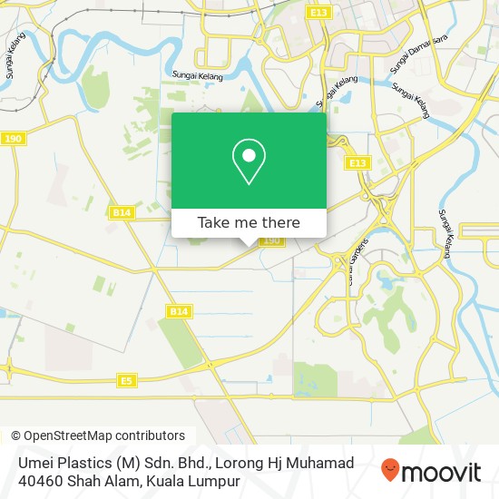 Umei Plastics (M) Sdn. Bhd., Lorong Hj Muhamad 40460 Shah Alam map