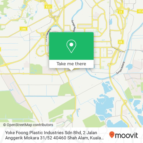 Yoke Foong Plastic Industries Sdn Bhd, 2 Jalan Anggerik Mokara 31 / 52 40460 Shah Alam map