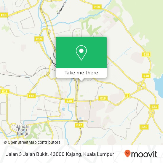 Peta Jalan 3 Jalan Bukit, 43000 Kajang