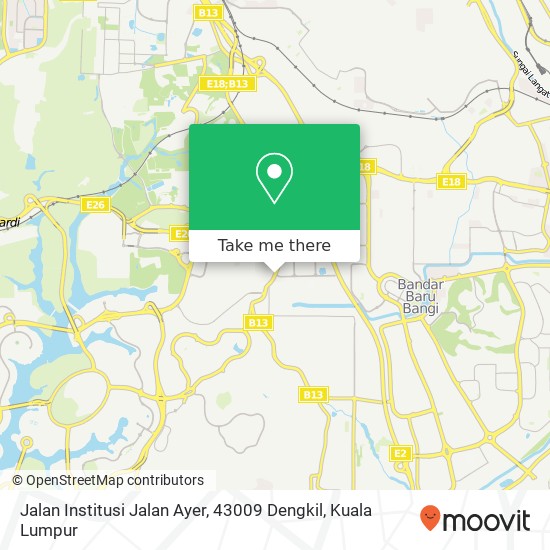 Jalan Institusi Jalan Ayer, 43009 Dengkil map