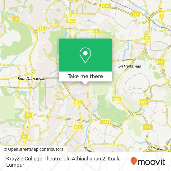 Krayzie College Theatre, Jln Athinahapan 2 map