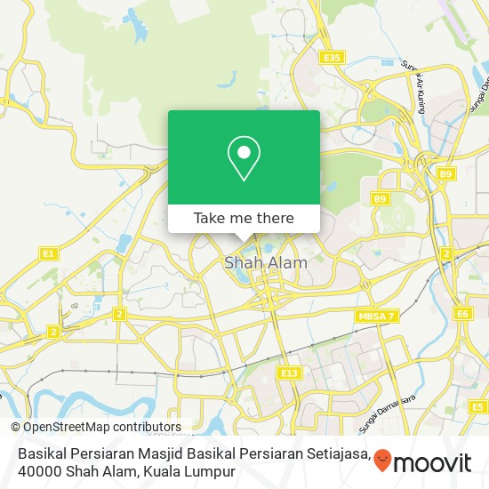 Basikal Persiaran Masjid Basikal Persiaran Setiajasa, 40000 Shah Alam map