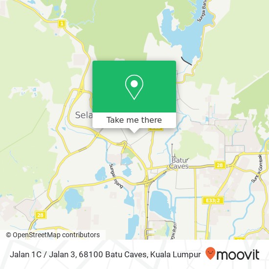 Jalan 1C / Jalan 3, 68100 Batu Caves map