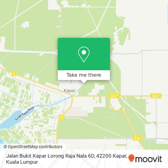 Jalan Bukit Kapar Lorong Raja Nala 6D, 42200 Kapar map